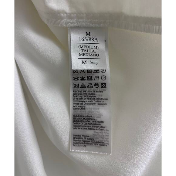 ALLSAINTS Iris Lace Cotton Blend Button Up White Shirt Dress Size M - Picture 11 of 12